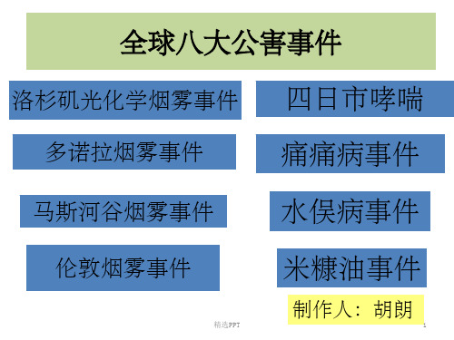 《世界八大污染事》PPT课件