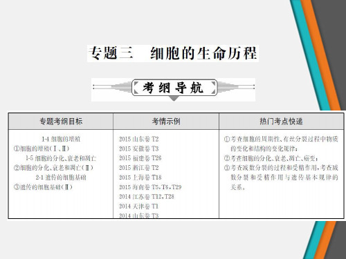 细胞的增殖分裂和受精作用