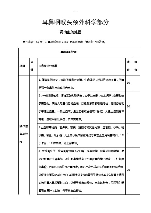 耳鼻喉体格检查