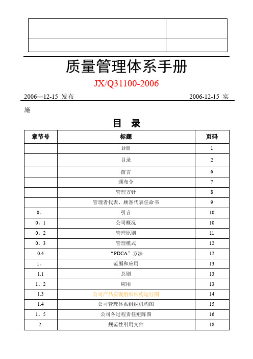 江铃管理体系手册