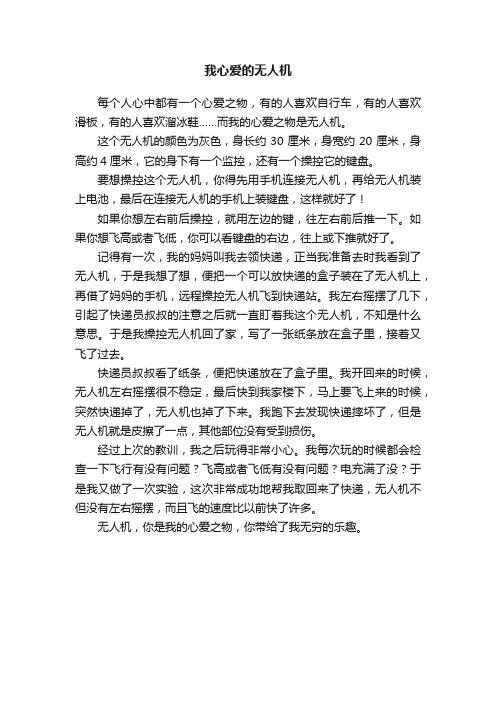 我心爱的无人机