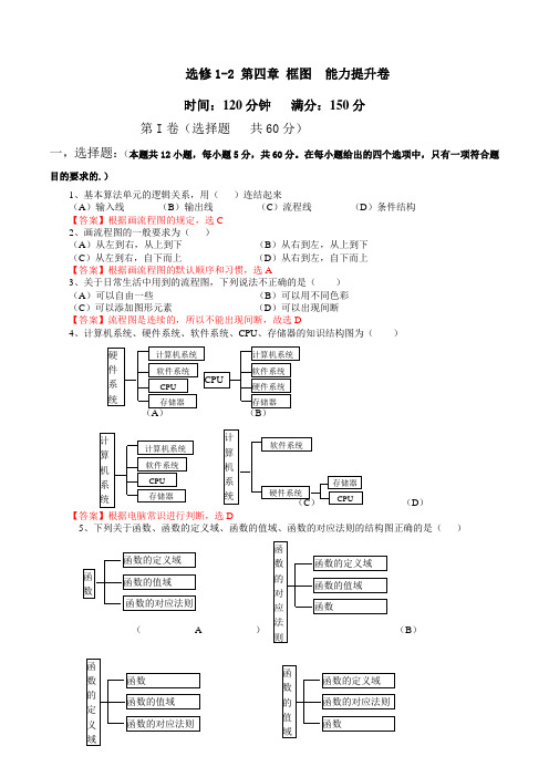 专题04 框图 (B卷)-2015-2016学年高一高二数学同步单元双基双测“AB”卷(选修1-2)(解析版)