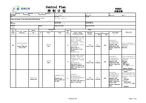 B5 GP control plan Rev.05.5