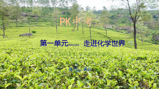 中考化学总复习第1单元走进化学化学实验基本操作