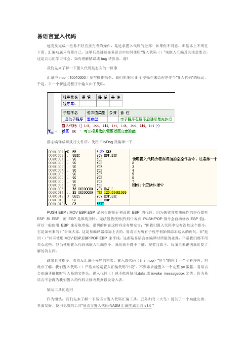 易语言置入代码