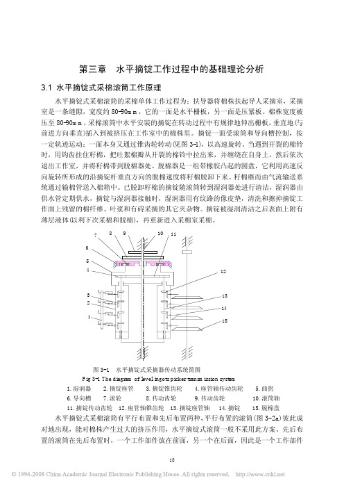 采棉机采摘头水平摘锭工作机理的研究_2