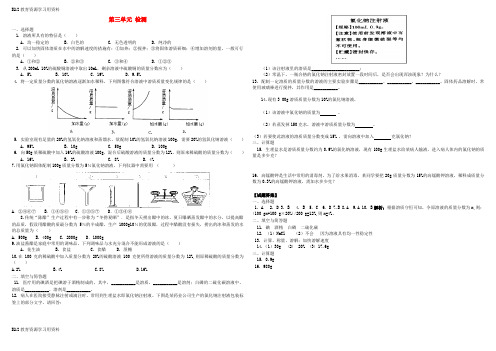 【配套K12]九年级化学上册 第3单元 溶液检测试卷 (新版)鲁教版