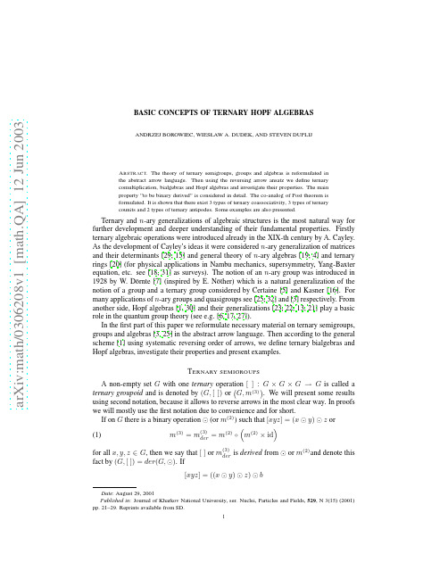 Basic concepts of ternary Hopf algebras