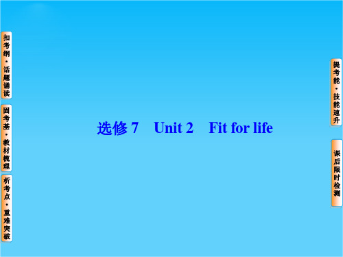 2016届高考英语总复习(译林版江苏专用)课件 选修7 Unit 2