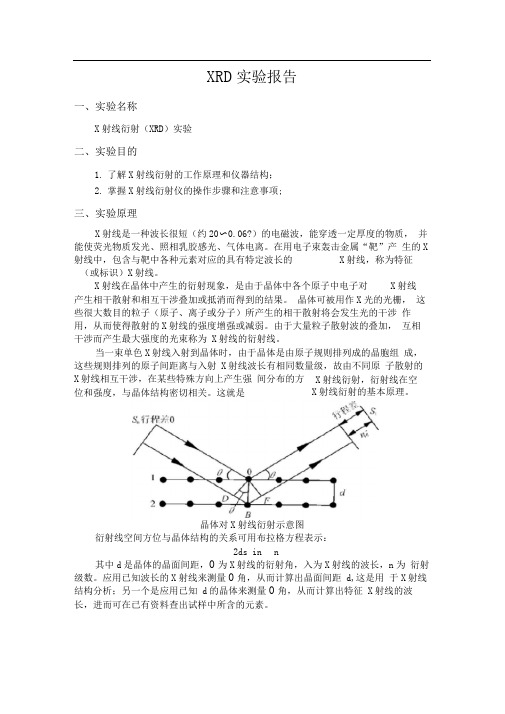 XRD实验报告