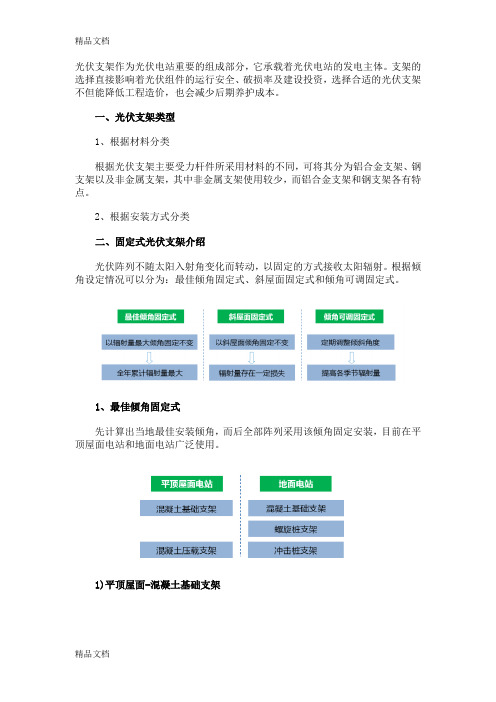 最新光伏支架安装方式资料