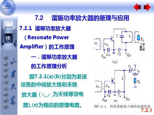 7.2谐振功率放大器的原理与应用.