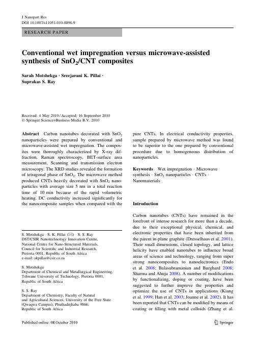 Conventional wet impregnation versus microwave-assisted