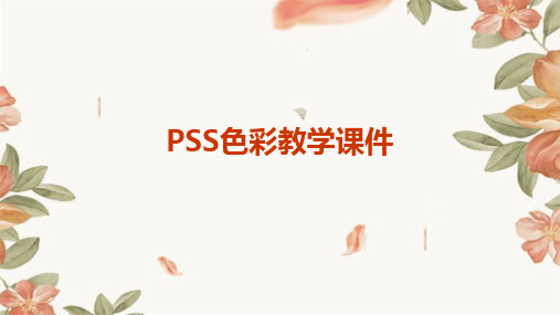 pss色彩教学课件