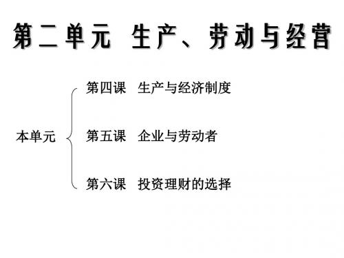 4.1发展生产 满足消费(共22张PPT)