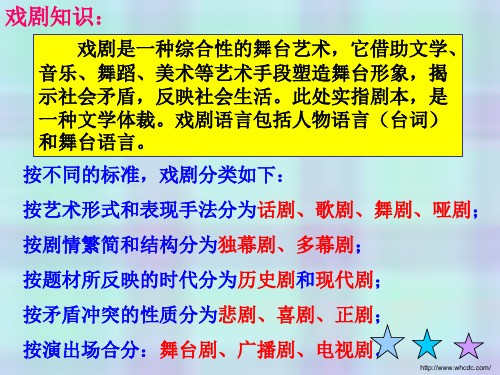 戏剧是一种综合性的舞台艺术