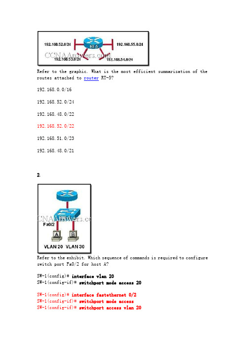 CCNA 3 Final Exam V4.0 Answers