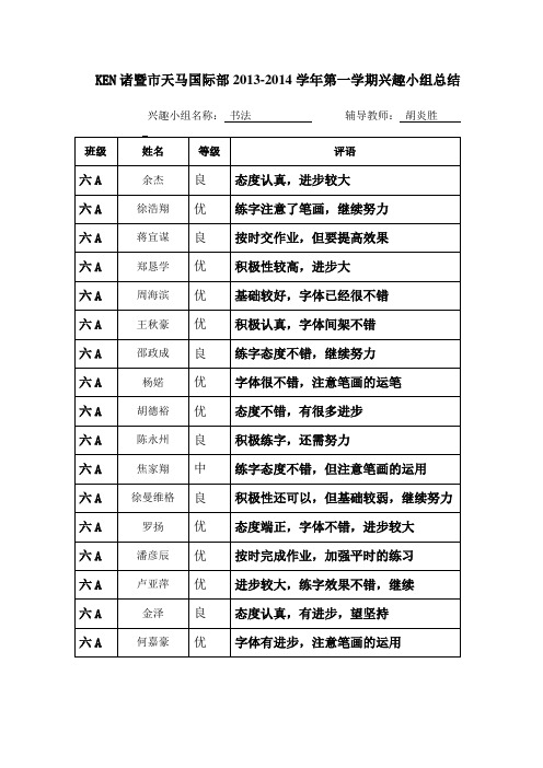 Ken六A 暨市天马国际部2013 - 副本 - 副本 - 副本