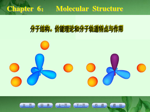 无机化学分子结构、价键理论和分子轨道特点与作用