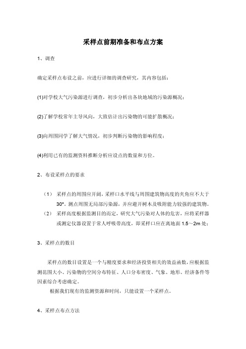 采样点设置方案1