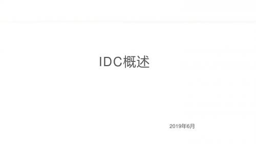 IDC概述