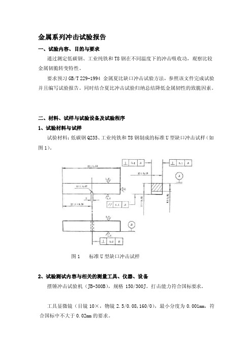 金属系列冲击试验报告[教学]