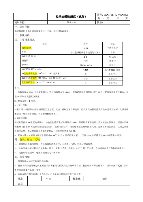 铜线拉丝油