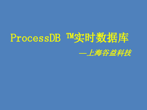 ProcessDB实时数据库介绍