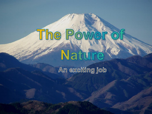 人教版高中英语M6U5The power of nature Reading