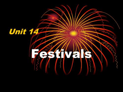 英语：高一下Unit14 Festivals全单元课件5(旧人教版)