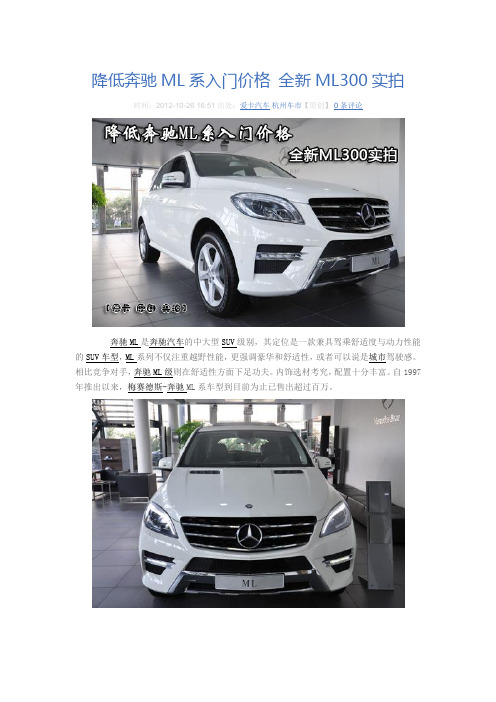 ML300介绍