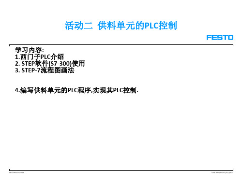 2供料单元(3)PLC控制