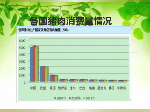 各国猪肉消费量情