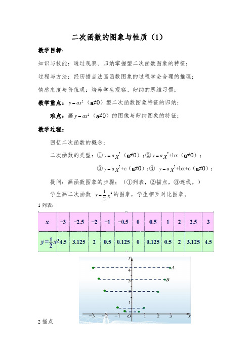 湘教版二次函数图像教案(1)