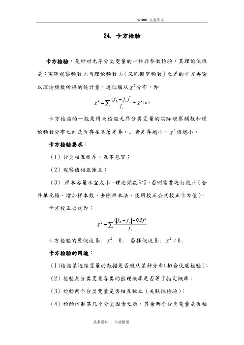 SPSS学习系列24.卡方检验