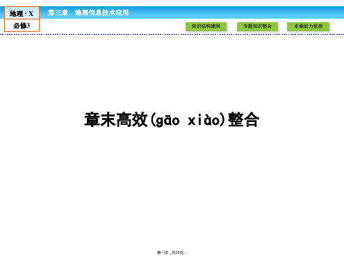 金版新学案高中湘教版地理必修3课件章末高效整合3