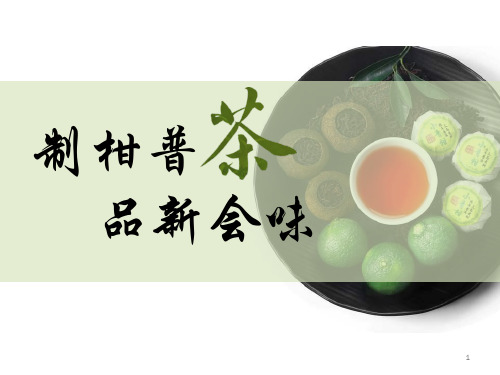 第一课茶艺柑普茶制作(课件)六年级上册综合实践活动粤教版