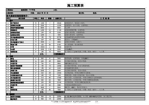 【装饰装修预算】KTV装修报价