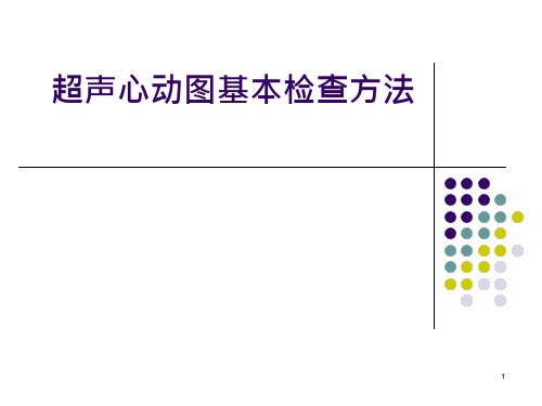 超声心动图基本检查方法ppt课件