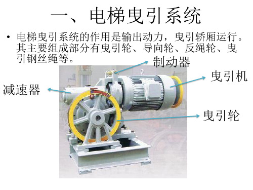 1.电梯曳引系统