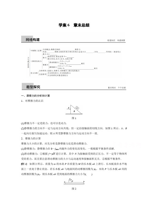 2018版高中物理沪科版必修1学案:第3章 力与相互作用
