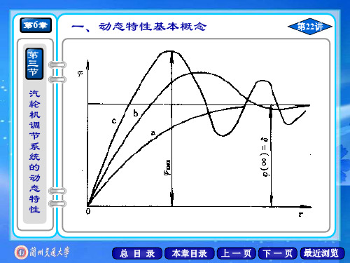 汽轮机原理-汽轮机调节系统的动态特性