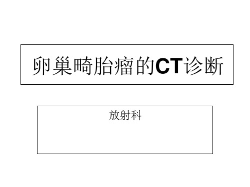 卵巢畸胎瘤CT诊断课件