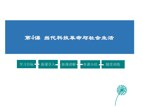 人教版(新)历史与社会九年级下册教学课件：7.4 当代科技革命与社会生活(共17张PPT)