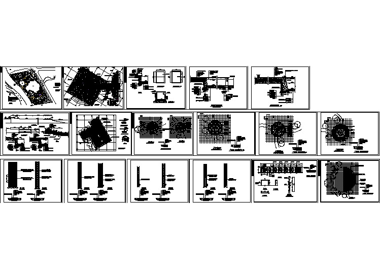 太阳湖公园景观绿化规划设计cad全套施工图（甲级院设计）