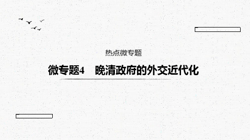 高中历史专题二 中国近现代史 热点专题4晚清政府的外交近代化