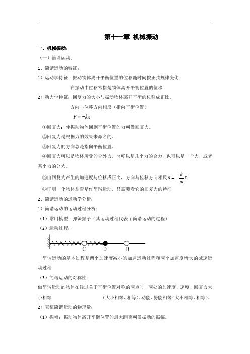 教科版 高中物理选修3-4 机械振动+机械波