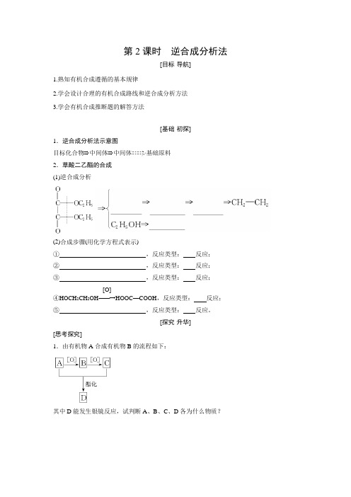 学案4：3.4.2 逆合成分析法