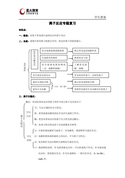 离子反应专题复习