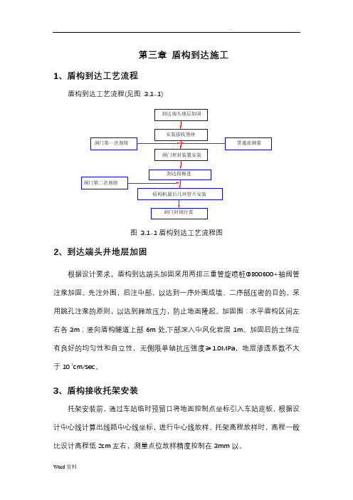 盾构到达施工组织设计